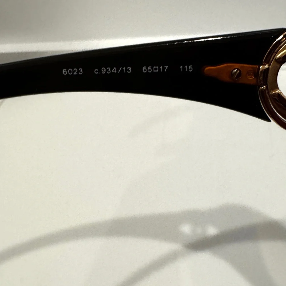 Chanel 6023 9934/13 Sunglasses, Dark Brown w/Gold CC Logo, gradient lenses, Case - Picture 5 of 9